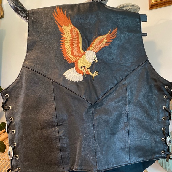 Rare Vintage Addis Genuine Leather Vest - Picture 2 of 4